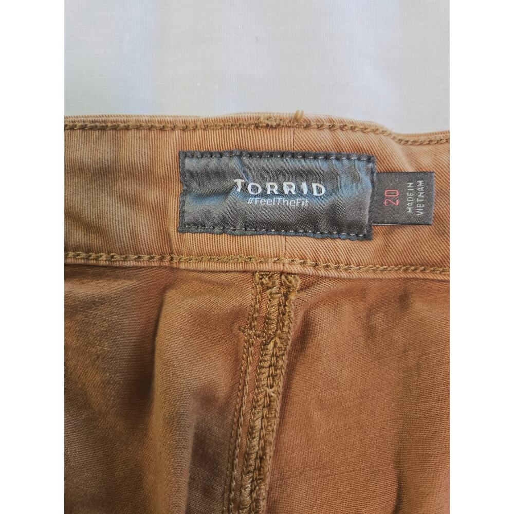 Torrid Feel the Fit Wide-leg Pants Camel Tan Plus Size 20 - Picture 7 of 7